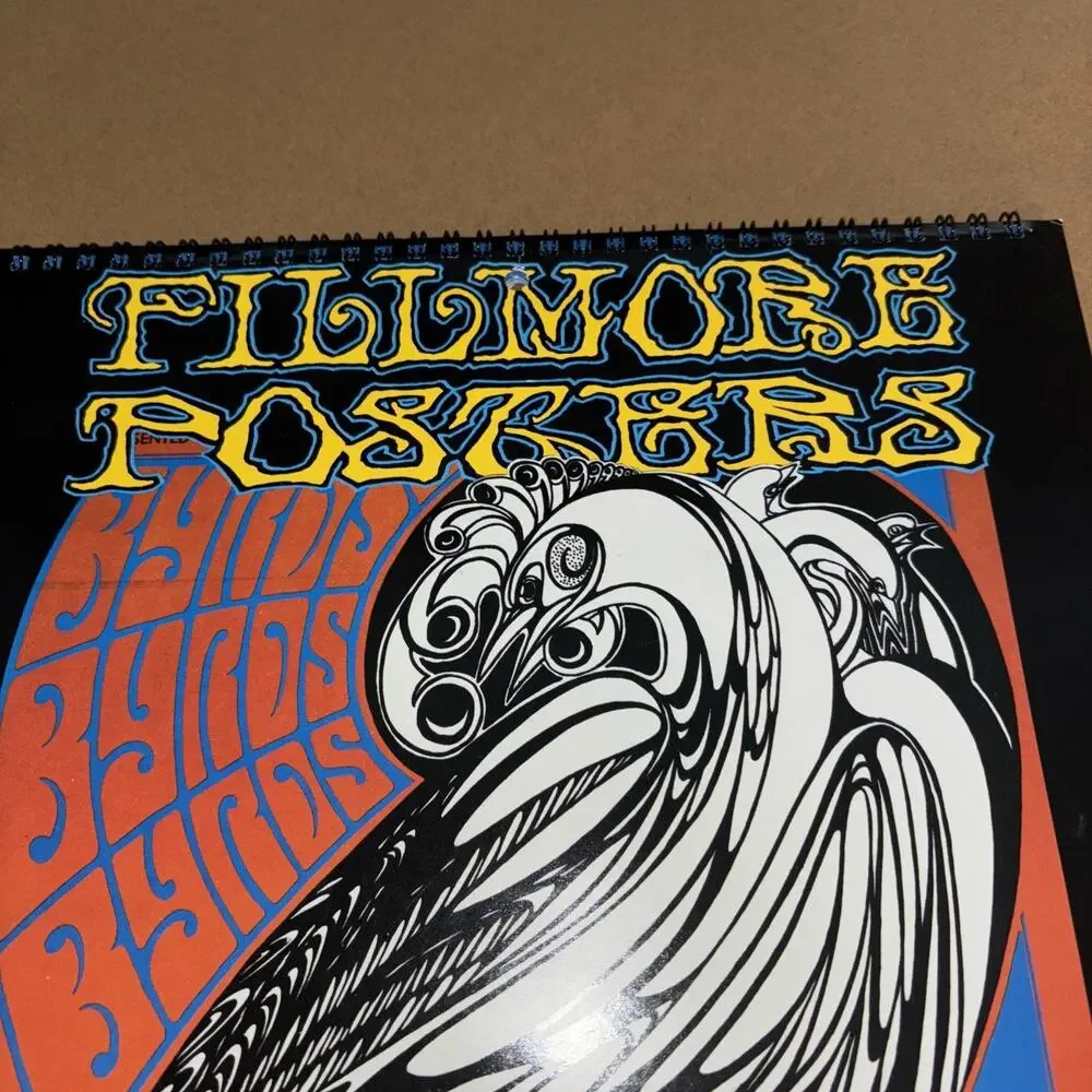 Vintage 1993 Fillmore Posters Calendar Excellent Condition